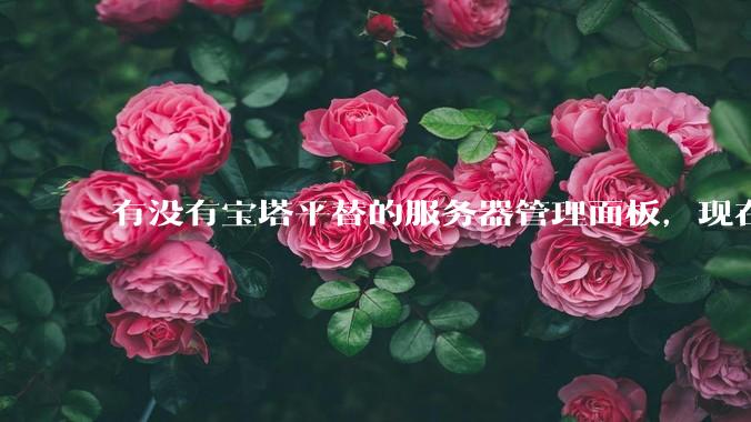 有没有宝塔平替的服务器管理面板，现在宝塔越来越贵了，也太臃肿了？