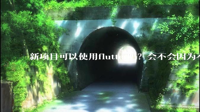 新项目可以使用flutter吗？会不会因为不成熟，导致众多问题，最后不得不放弃？